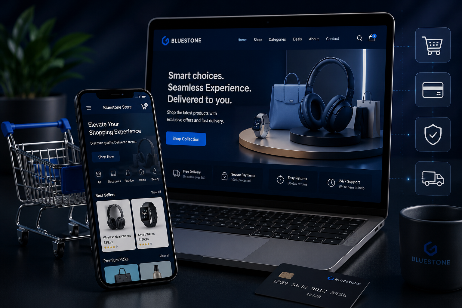 E-commerce strategy and digital shopping experience